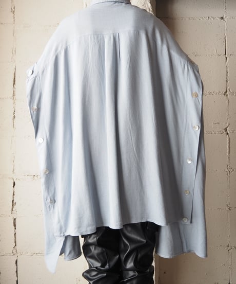 Wide Silhouette Button Design Rayon Shirt LBL