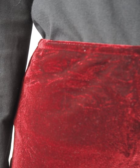 Velour Easy Tight Skirt BUR