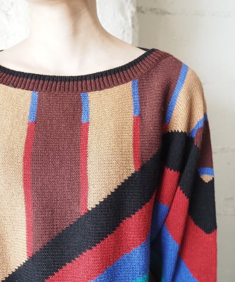 Multi Color Dolman Sleeve Knit BEBRRE