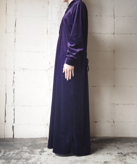 Velour Shirt Dress PUR