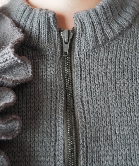 REMAKE Frilled Shoulder Knit GR
