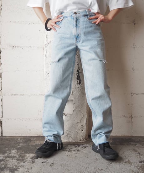 REMAKE Levi's 550 Slashed Denim Pants LBL