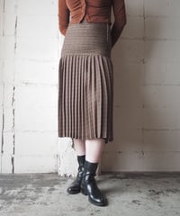Made in Italy Paisley Pleated Skirt BR