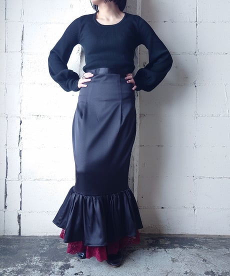 Satin Marmaid Skirt BKRE