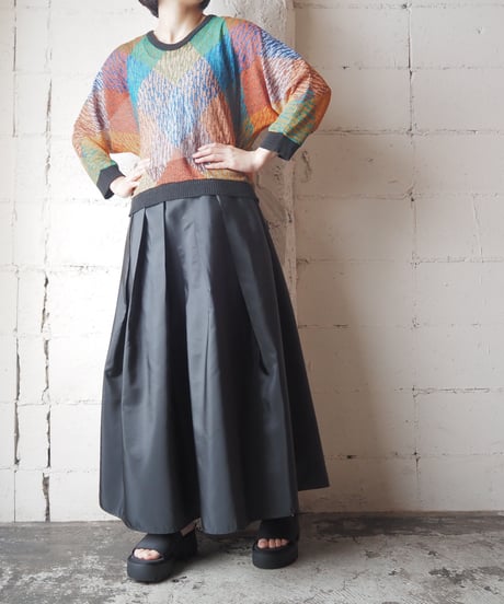Pattere Seethough Pullover ORGNBK
