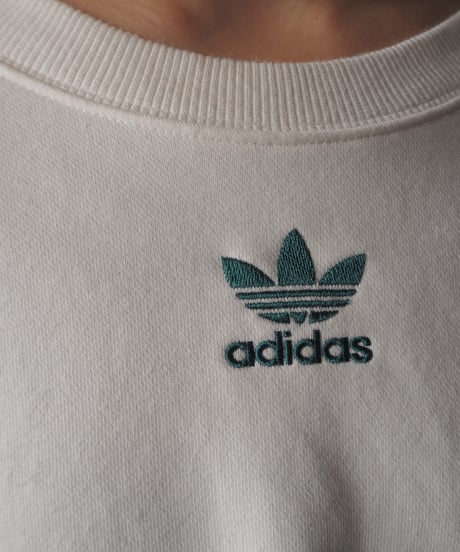 adidas Side Button Cropped Sweat WHGN