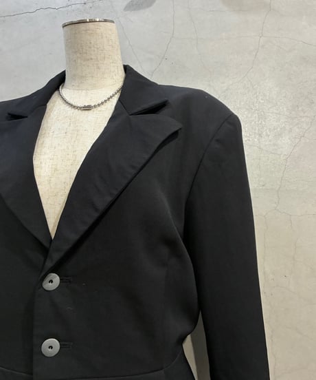 MICHIKO KOSHINO Wool Tuck Jacket BK