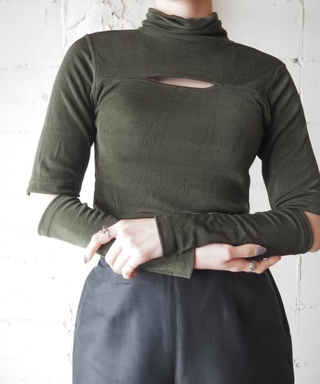Cutout Design Spandex Cutsewn KA