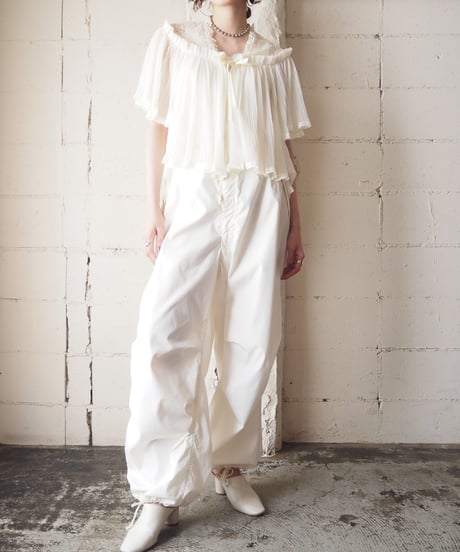 Sheer Pleated Lace Jacket IV