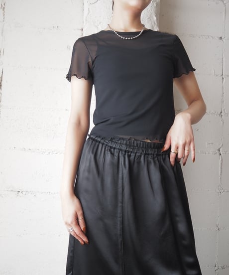 S/S Sheer Tee BK