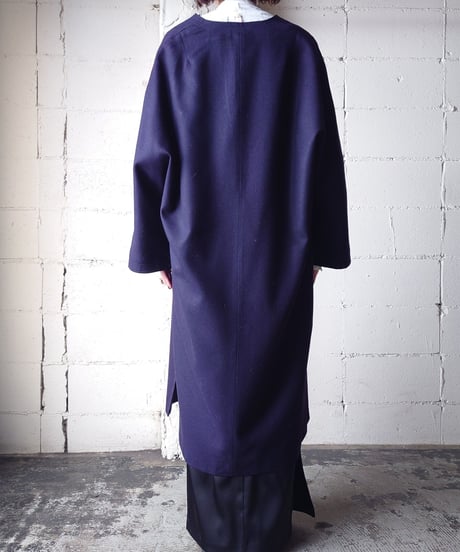 Slit Long Gown Coat NV