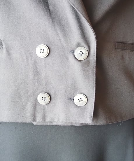 Double Breasted Short Tailored Jacket BK