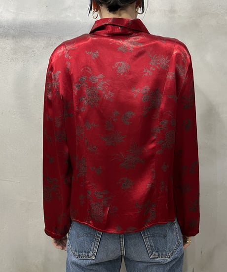 Pattern China Satin Blouse RE