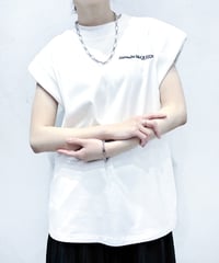 Alexander McQUEEN N/S Padded Logo Tee WH