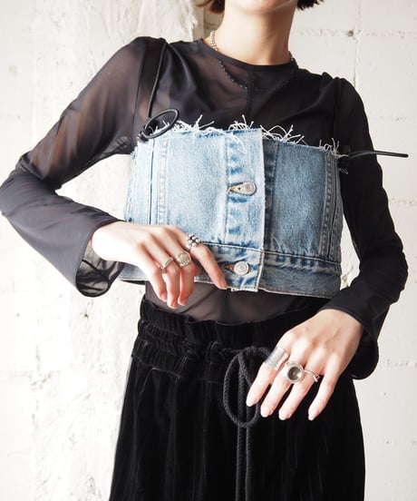 REMAKE Multi Way Denim Bustier LBL