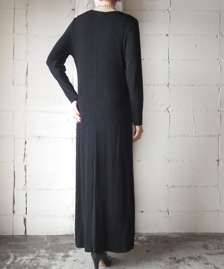 Round Neck Spandex Dress BK