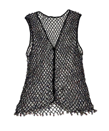 Colorful Beads×Crochet Vest BKREBL