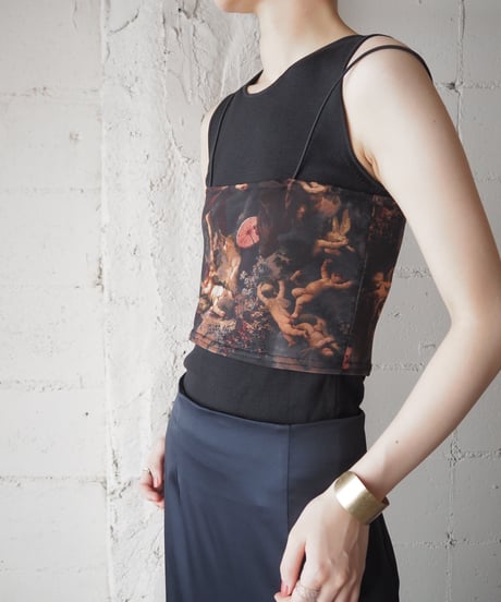 Angel Print Bustier BKBR