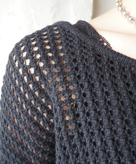 Crochet Cotton Knit BK