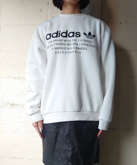 adidas 3ストライプのブランド Sweat WH