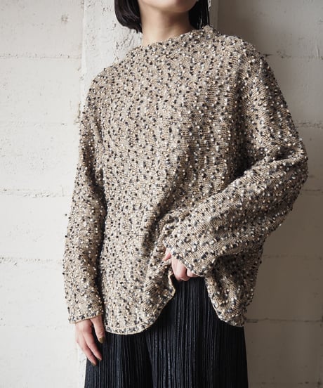 Mix Color 3D Grainy Knit BE