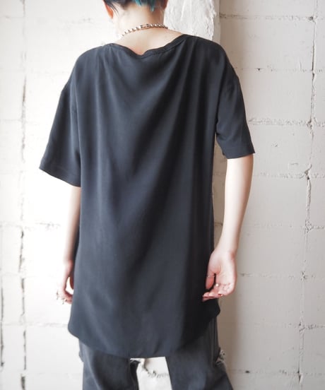 8PM Metalic Painted P/O Blouse BK