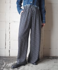 UNDERCOVER Dot Rayon Pants BKWH