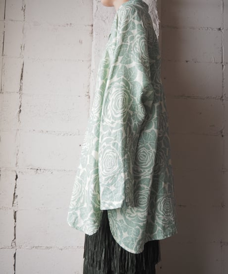 FLAX Rose Print Linen Shirt GNYE