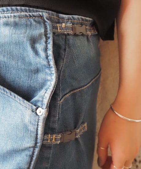 Levi’s ENGINEERED Wrap Middle Denim Skirt BL
