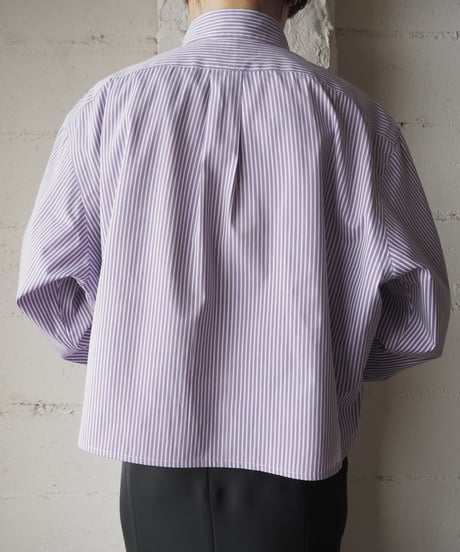 Remake Ralf Lauren Stripe Short Shirt PURWH