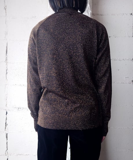 Lame Mix Turtle Neck Knit BR