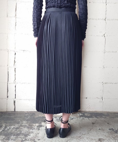 Accordion Pleated Skirt BK