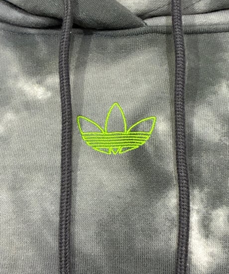 adidas Logo Dolman Sleeve Tie-Die Hoodie GR LGR
