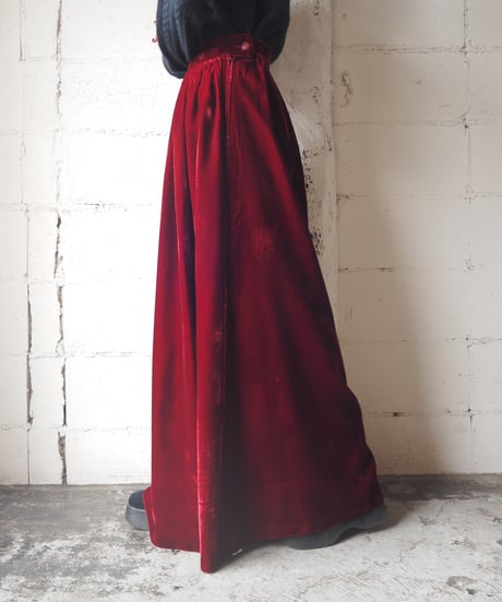 Velvet Flared Skirt RE