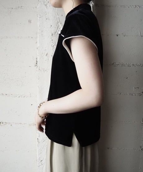 China Design Velour Tops BKWH