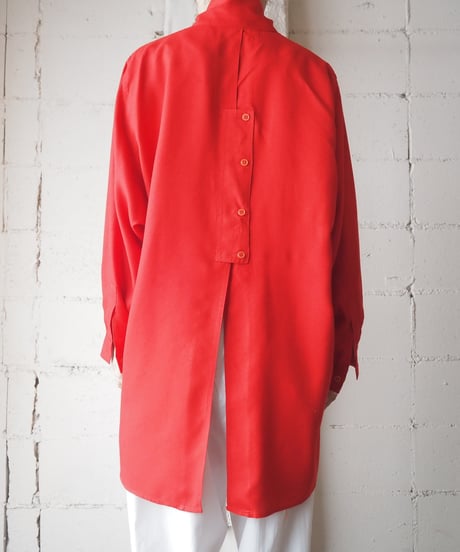 Stand Collar Rayon Shirt RE