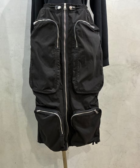 DIESEL Zip Design Cargo Pockets Skirt BK