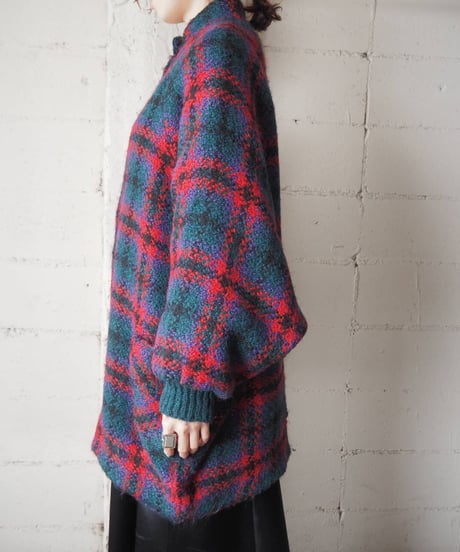 Check Pattern Dolman Sleeve Jacket GNRE