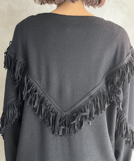 Fringe Design Knit BK