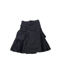Side Pockets Box Pleated Skirt GR