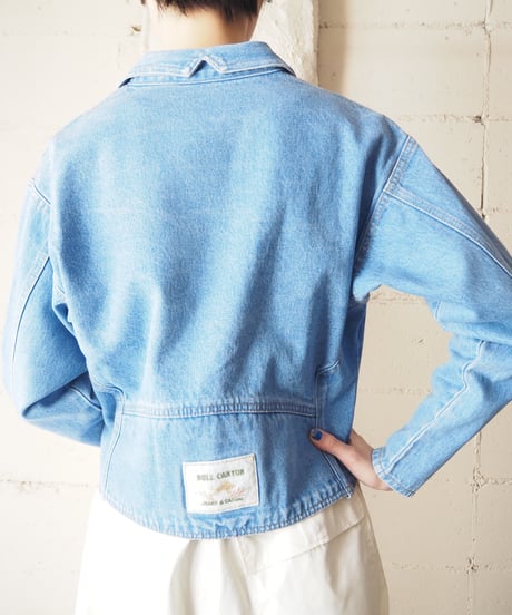 Yellow Stitch Denim Riders Jacket BL