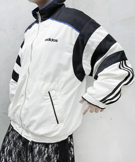 adidas 90's Nylon Track Jacket WH BK