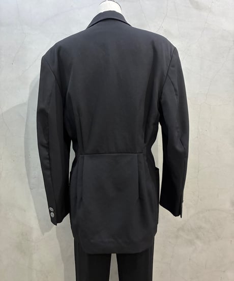 MICHIKO KOSHINO Wool Tuck Jacket BK