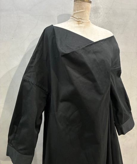 Yohji Yamamoto Deformation Cotton Dress BK