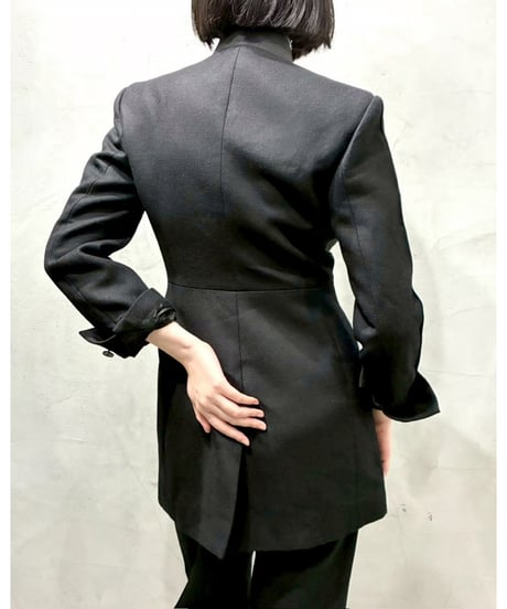STELLA McCartney Two Tone Wool Jacket BK DGR