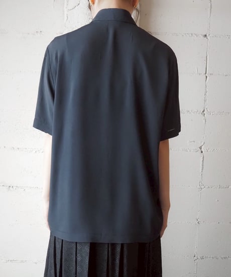 White Button Short Sleeve Shirt BK