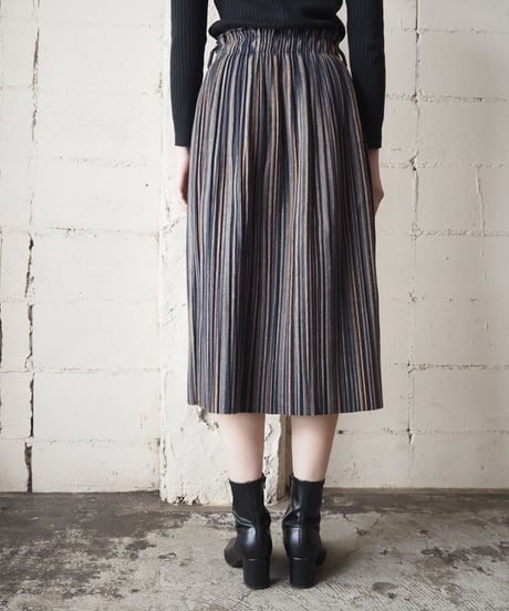 Stripe Easy Tight Skirt GRYE