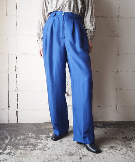 Silk Wide Pants BL