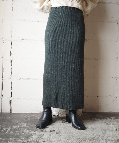 Rib Knit Tight Skirt GN