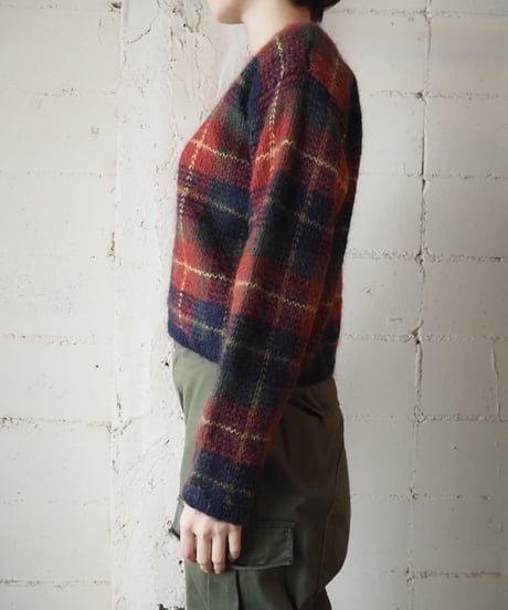 Plaid Mohair Sweater NVRE